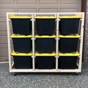 6-12 Bay Storage Solution with 102L Bins