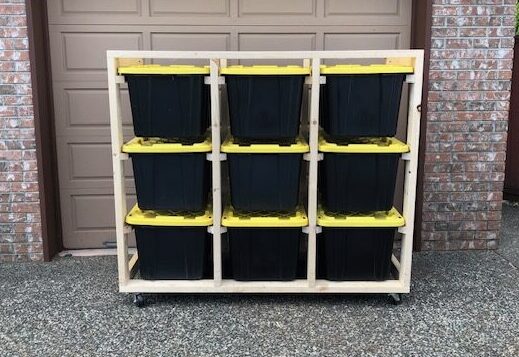 6-12 Bay Storage Solution with 102L Bins